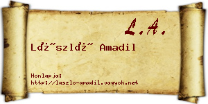László Amadil névjegykártya