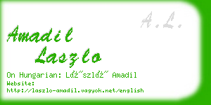 amadil laszlo business card